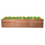 Hochbeet Lärche Rhombus XXL – Massives Lärchenholz, 73 cm Arbeitshöhe, Kräuterbeet & Gemüsebeet für Außen, naturbelassen