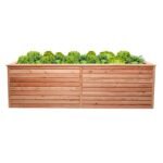 Hochbeet Lärche Rhombus XL – Massives Lärchenholz, 73 cm Arbeitshöhe, Kräuterbeet & Gemüsebeet für Außen, naturbelassen