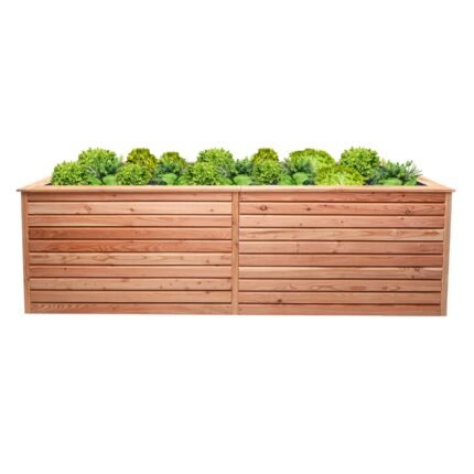 Hochbeet Lärche Rhombus XL – Massives Lärchenholz, 73 cm Arbeitshöhe, Kräuterbeet & Gemüsebeet für Außen, naturbelassen