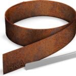 Cortenstahl-Rasenkante 20 m × 15 cm – Flexible Metall-Beeteinfassung, 1 mm stark, für Garten, Beetbegrenzung & Wegumrandung