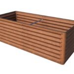 Cortenstahl-Hochbeet 180×75×60 cm – Stabiles Gartenbeet mit natürlicher Rostoptik & sicherem Kantenschutz, ganzjährig