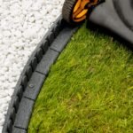 Flexible Gummi-Rasenkante 4,6 m – Rasenmäherfreundliche Beetumrandung aus recyceltem Gummi, 4×1,15 m, Anthrazit